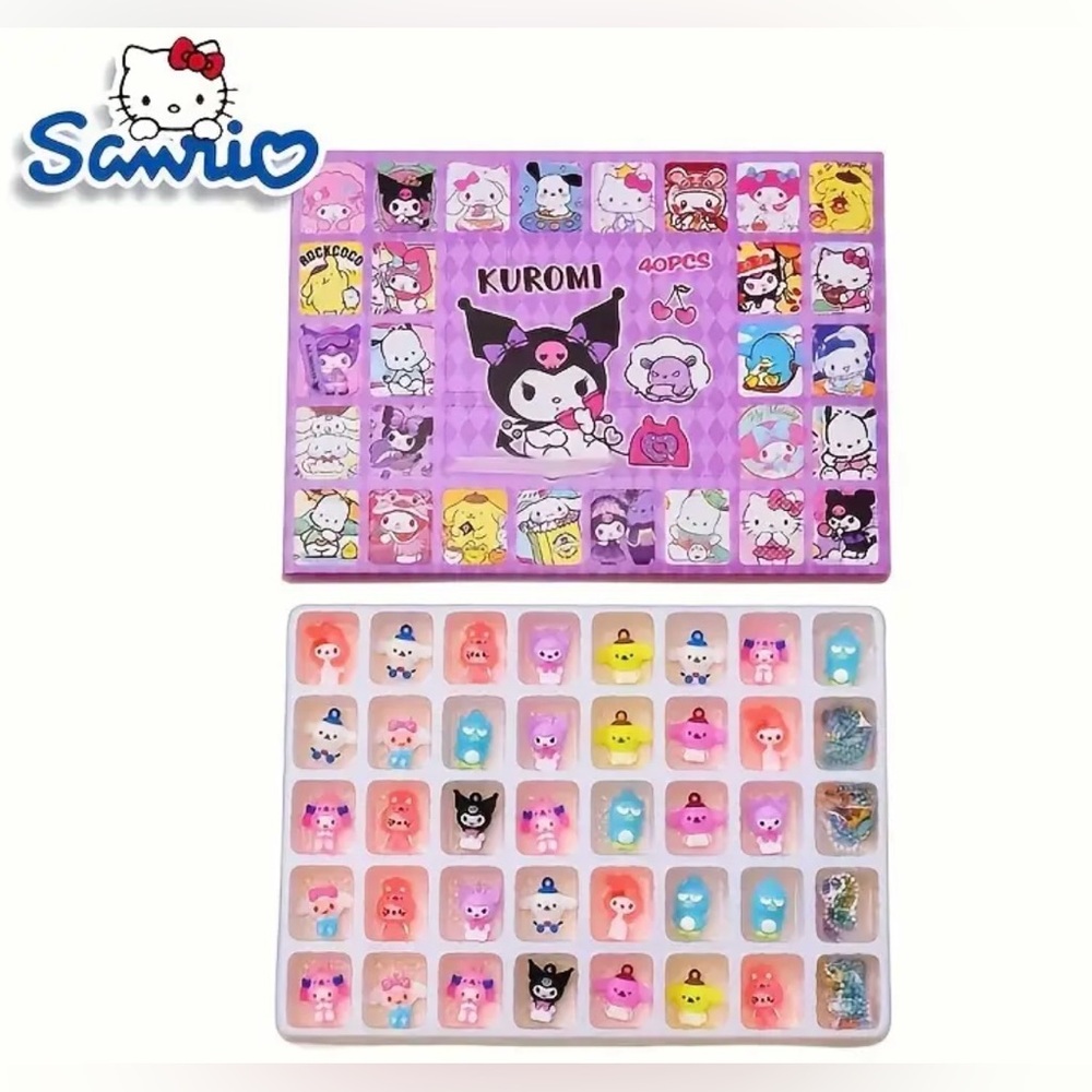 Sanrio Anime Collectible Mini Figurines - 40pcs Set, PVC